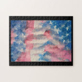 Puzzle Les nuages du drapeau américain Juillet 4 Jour com (Horizontal)