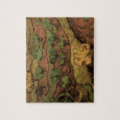 Puzzle Les oliviers de Van Gogh face à une pente d'une co (Vertical)