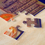 Puzzle Les oranges de la marque Victoria étiquette dans l (Côté)