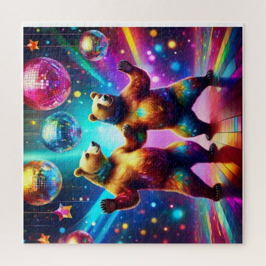 Puzzle Les Ours De Danse À La Discothèque (Vertical)