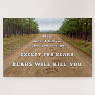 Puzzle Les ours de SlipperyJoe vont vous tuer empreintes