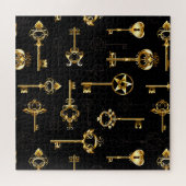 Puzzle Les Patters de Seamless avec Golden Keys (Horizontal)