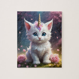Puzzle "Les pattes étincelantes : Le chaton Unicorn Encha