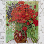 Puzzle Les pavots rouges et les marguerites de Vincent va<br><div class="desc">Still Life : Red Poppies and Daisies de Vincent van Gogh est un post impressionnisme d'art vintage encore vie peinture florale. Un beau bouquet de fleurs rouges de pavot et de fleurs blanches de marguerite fraîches du jardin dans un vase décoratif. À propos de l'artiste : Vincent Willem van Gogh...</div>