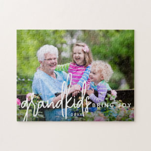 Puzzle Les petits-enfants apportent une photo de joie