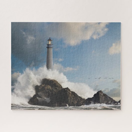 Puzzle Les phares | Phare Avec Vagues De Crise (Horizontal)