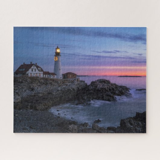 Puzzle Les phares | Phare du Cap Elizabeth Maine (Horizontal)