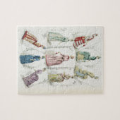 Puzzle Les plus défuntes modes de Paris, robes de neuf (Horizontal)