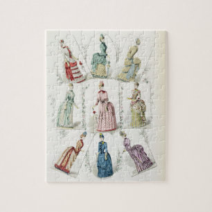Puzzle Les plus défuntes modes de Paris, robes de neuf