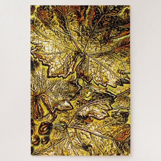 PUZZLE LES PLUS DIFFICILES FEUILLES DE CÉRÉALITÉS D'OR AU (Vertical)