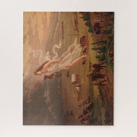 Puzzle Les progrès américains, John Gast 1872 (Vertical)