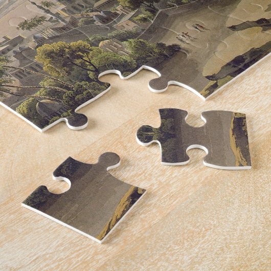 Puzzle Les pyramides au Caire, gravé par Daniel Havell ( (Côté)