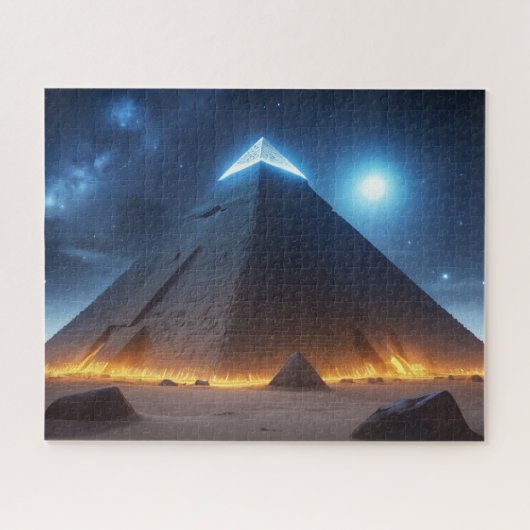 Puzzle Les pyramides de Gizeh vu par l'IA (Horizontal)