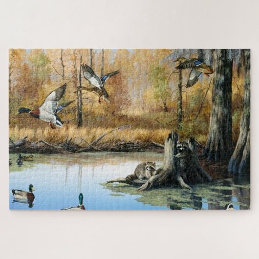 Puzzle Les Racons envahissent la nature sauvage de l'étan (Horizontal)