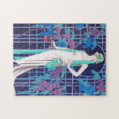 Puzzle Les roses et l'art déco de nuit (Horizontal)