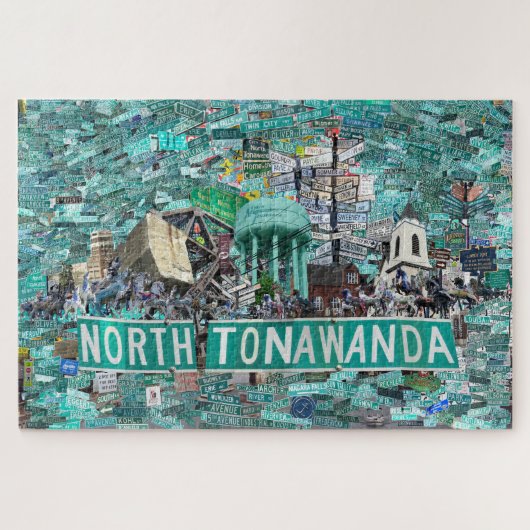 Puzzle - Les rues de North Tonawanda NY (Horizontal)