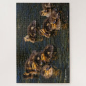 Puzzle Les salons flottants : 9 Cute Mallard Ducklings Ji (Vertical)