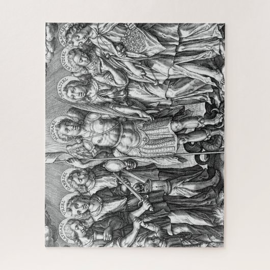 Puzzle Les Sept Archanges (M 034; Gravure) (Vertical)