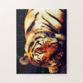 Puzzle Les Tigres Gros Chats. (Vertical)