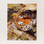 Puzzle Les Tigres Gros Chats. (Vertical)