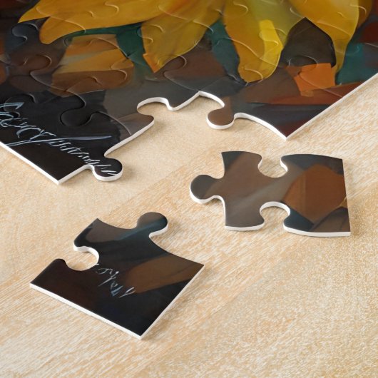 Puzzle Les tournesols dans un champ (Côté)