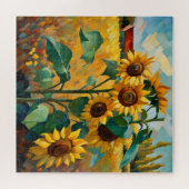 Puzzle Les tournesols dans un champ (Horizontal)