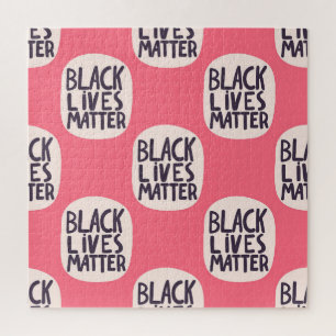 Puzzle Les vies noires comptent, motif calligraphique