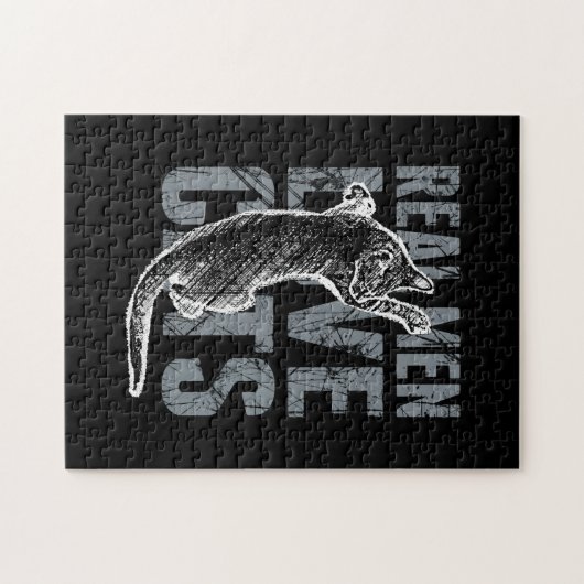 Puzzle Les vrais hommes adorent les chats en style détend (Horizontal)