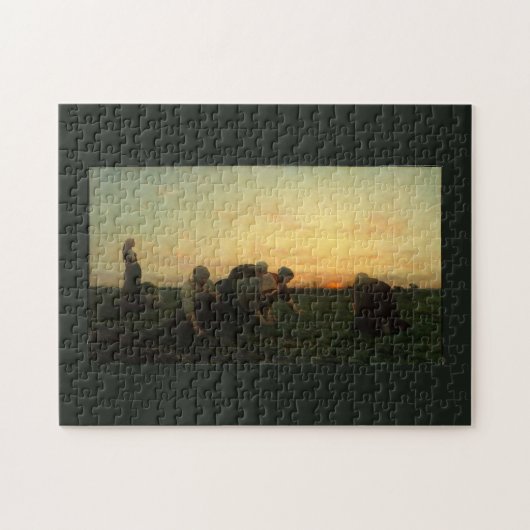 Puzzle Les Weeders - Jules Breton 1868 Peinture d'art (Horizontal)