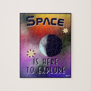 Puzzle L'espace est ici pour l'explorer Sci-Fi Lune Nebul