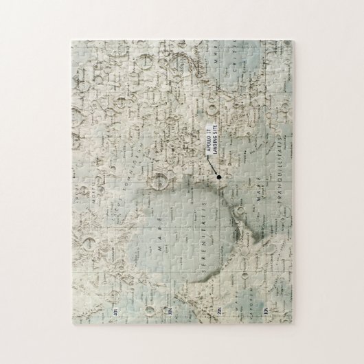 PUZZLE L'ESPACE : LUNE MAP, 1972 (Vertical)