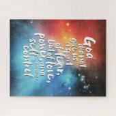 Puzzle L'Esprit d'Amour de DIEU - AUCUNE PEUR - Bible Ver (Horizontal)