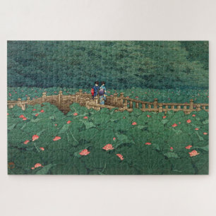 Puzzle L'étang du sanctuaire Benten à Shiba Kawase Hasui 