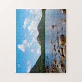 Puzzle L'étang Jordan dans le Maine. (Vertical)