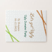 Puzzle Let's get ugly Christmas ugly sweater Partyorange  (Horizontal)