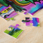Puzzle Lets Play - Green Dragon and Dinosaur (Côté)