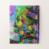 Puzzle Lets Play - Green Dragon and Dinosaur (Vertical)