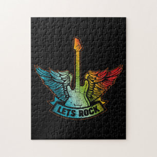 Puzzle Let's Rock Legend Rock and Roll Music Guitar