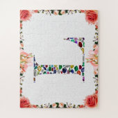Puzzle Letter L monogram (Vertical)