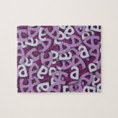 Puzzle Lettre A violet (Horizontal)