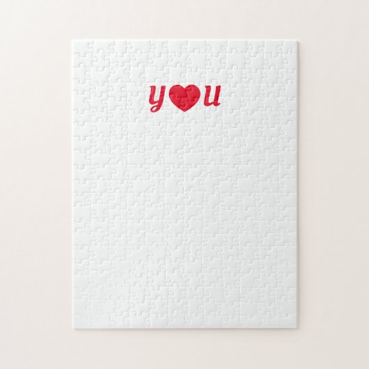 Puzzle LETTRE COEUR ROUGE VOUS Aimez Frustrer (Vertical)