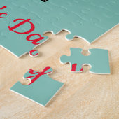 Puzzle Lettre d'amour | Ajouter votre texte (Côté)