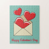 Puzzle Lettre d'amour | Ajouter votre texte (Vertical)