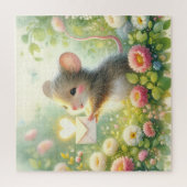 Puzzle Lettre d'amour de souris de cottage Prairie (Vertical)