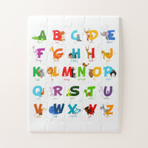 Puzzle Lettre d'animal alphabet