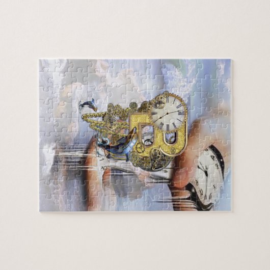 Puzzle Lettre d'anniversaire B Steampunk (Horizontal)