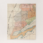 Puzzle (Lettre de communication) Carte du Mexique (Vertical)