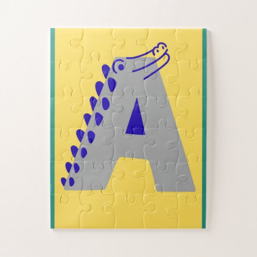 Puzzle Lettre de l'alphabet "A" (Vertical)