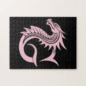 Puzzle Lettre G de style dragon, alphabet du dragon, mono (Horizontal)