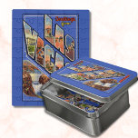 Puzzle LETTRE GRANDE SAVOYAGE DE Las Vegas<br><div class="desc">Ce puzzle vintage de reproduction de cartes postales de Las Vegas présente de grandes lettres remplies d'images iconiques de Las Vegas.</div>